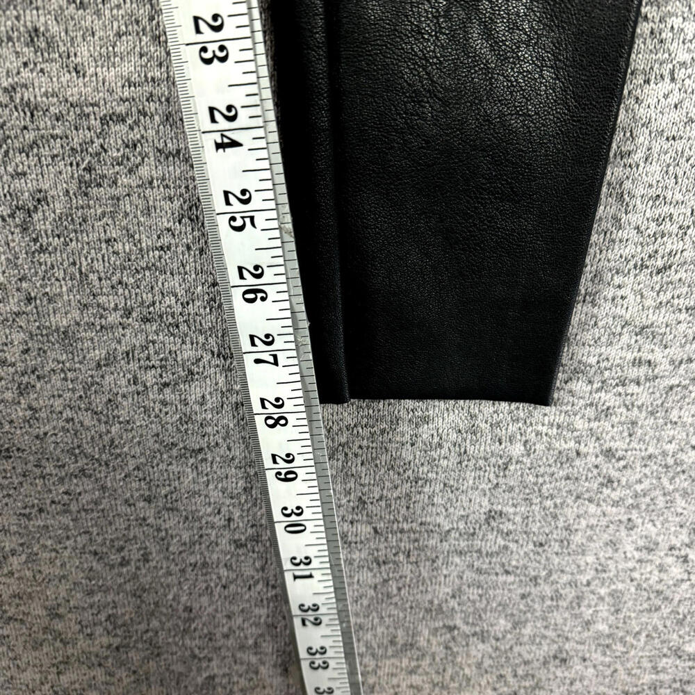 Commando Women's Size Medium Solid Black Faux Lea… - image 8